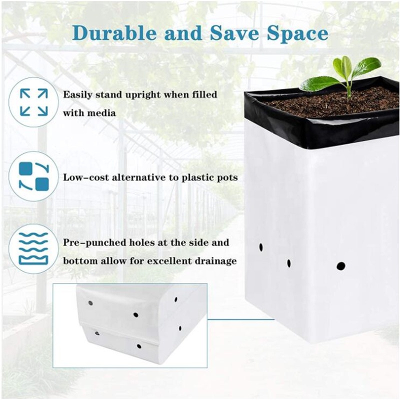 Double layer design plastic grow bag Grow Bag Wholesale