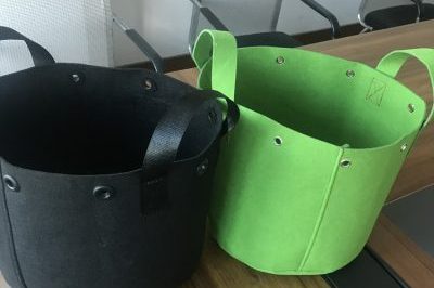 Grow bags in a variety of fabrics (6)