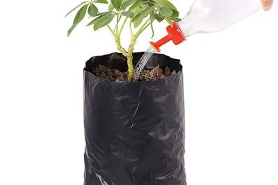 Highly elastic plastic plant growing bag (1)