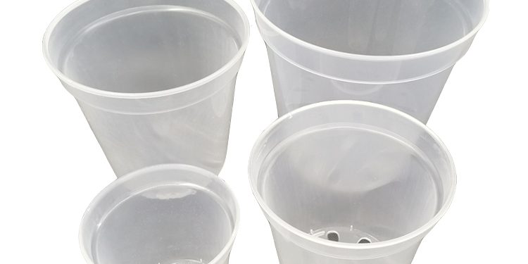 Transparent sturdy plant nursery pots (3)
