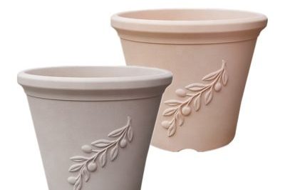 Unbreakable patterned plastic flower pot (1)