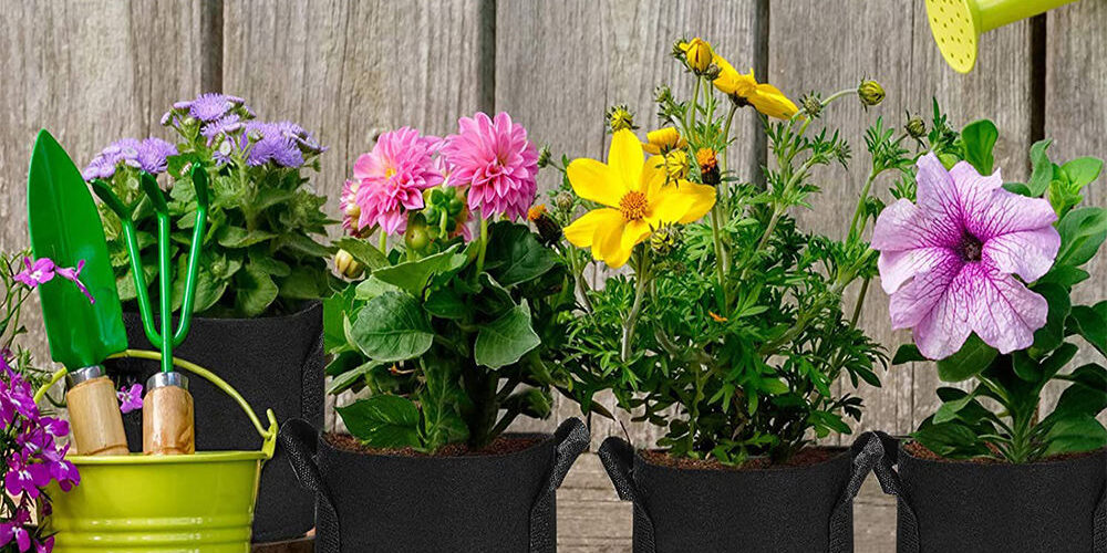Garden fabric grow bag for vegetables and flowers