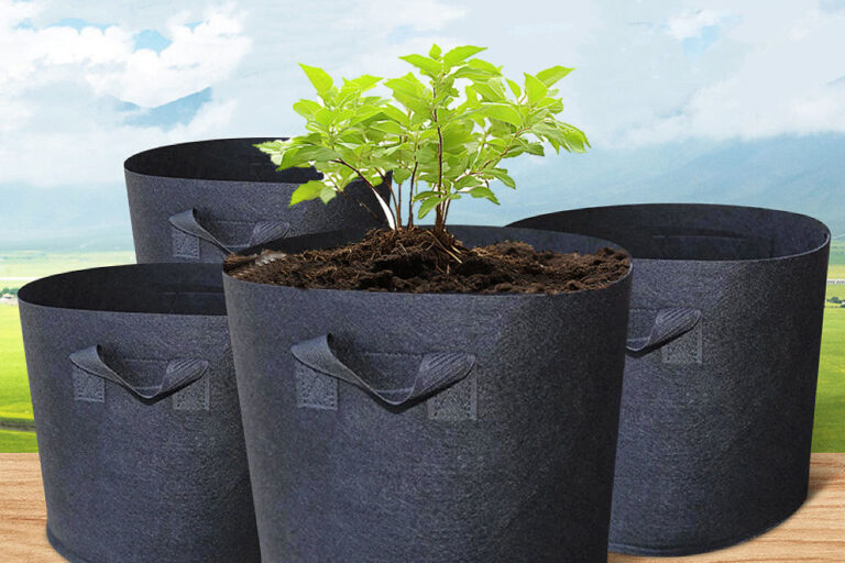 Breathable non-woven fabric grow bag for flowers (1) Breathable fabric grow bag for flower planting