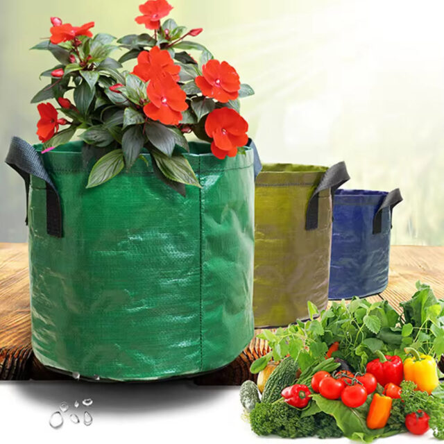 Farm garden plastic grow bag for vegetable planting