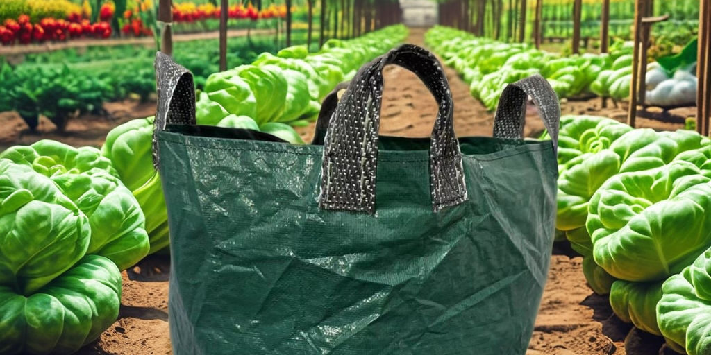 Home garden plastic grow bag for vegetables and flowers