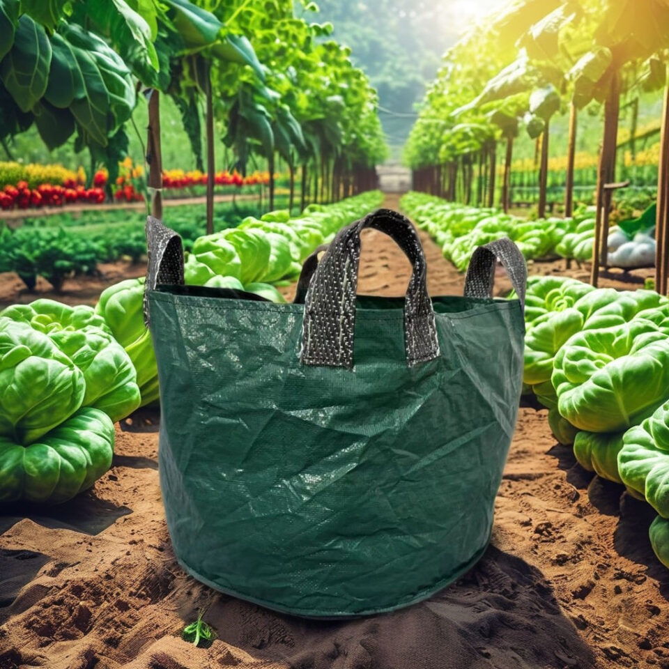 Home garden plastic grow bag for vegetables and flowers