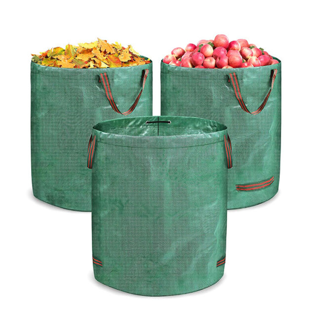 Reusable plastic grow bag for vegetable and flower planting