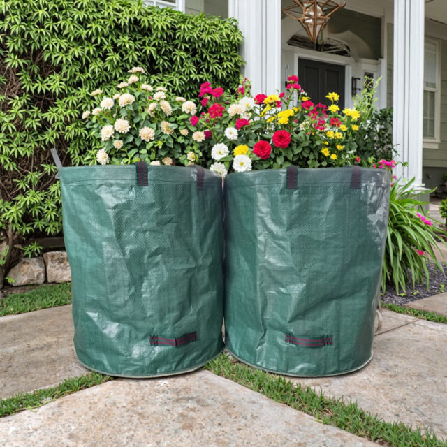Durable multifunctional plastic grow bag for gardening