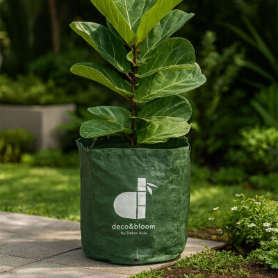 Eco-friendly plastic grow bag for home garden plants