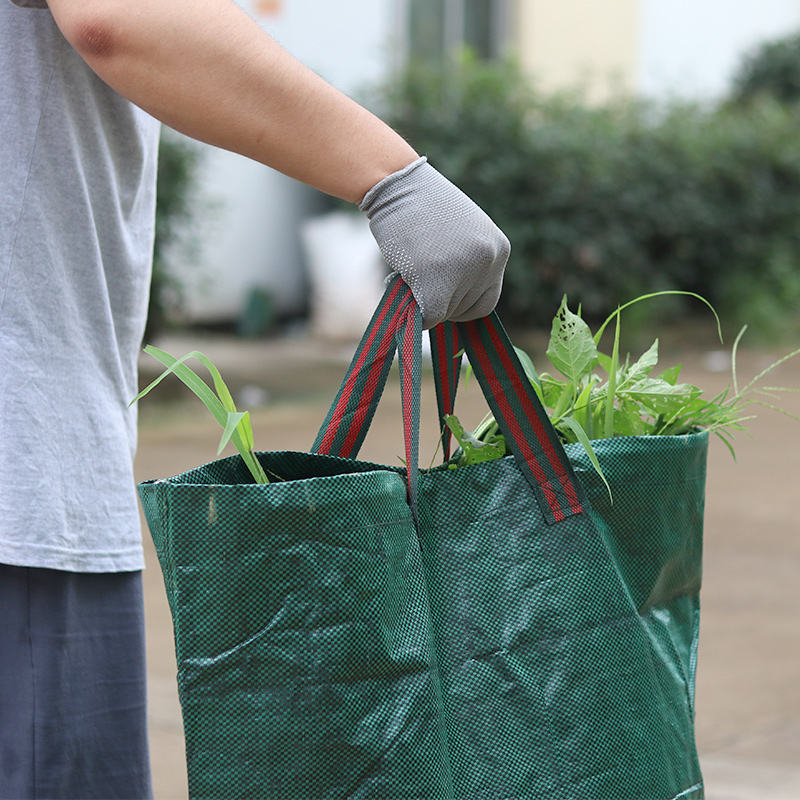 Foldable reusable plastic grow bag for garden use