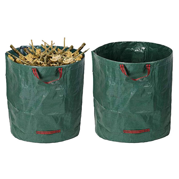 Foldable plastic grow bag for vegetable and flower planting