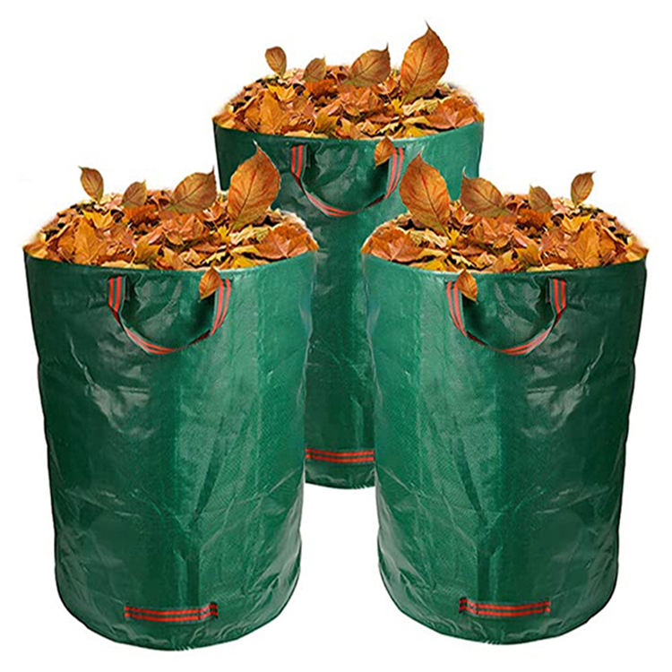 Foldable plastic grow bag for vegetable and flower planting