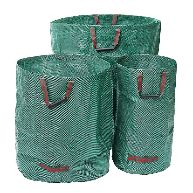 Foldable plastic grow bag for vegetable and flower planting